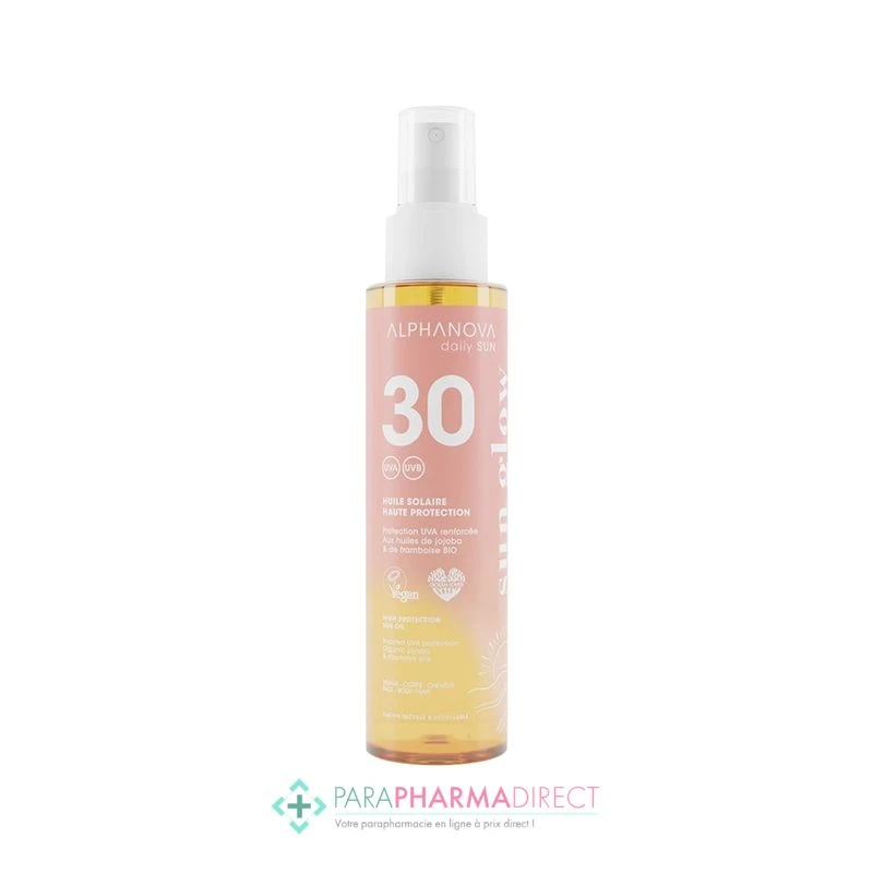 Alphanova Daily Sun Huile Solaire Hautre Protection SPF30 125ml 1 Alphanova Daily Sun Huile Solaire Hautre Protection SPF30 125ml