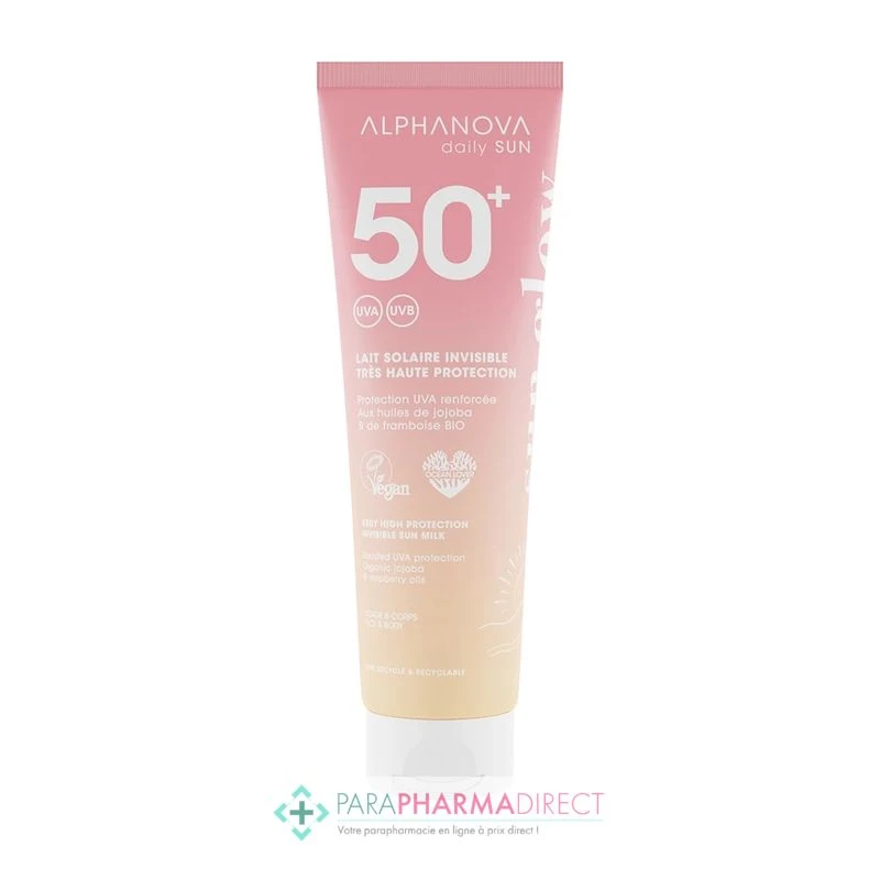 Alphanova Daily Sun Lait Solaire Invisible Très Haute Protection SPF50+ 150ml 1 Alphanova Daily Sun Lait Solaire Invisible Très Haute Protection SPF50+ 150ml