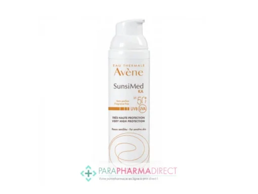 Avène Solaire SunsiMed KA SPF50+ Peaux Sensibles 80ml -Mekup Skincare Magasin avene solaire sunsimed ka tres haute protection spf50 peaux sensibles 80ml avene protection visage 1 64c0de9d74387