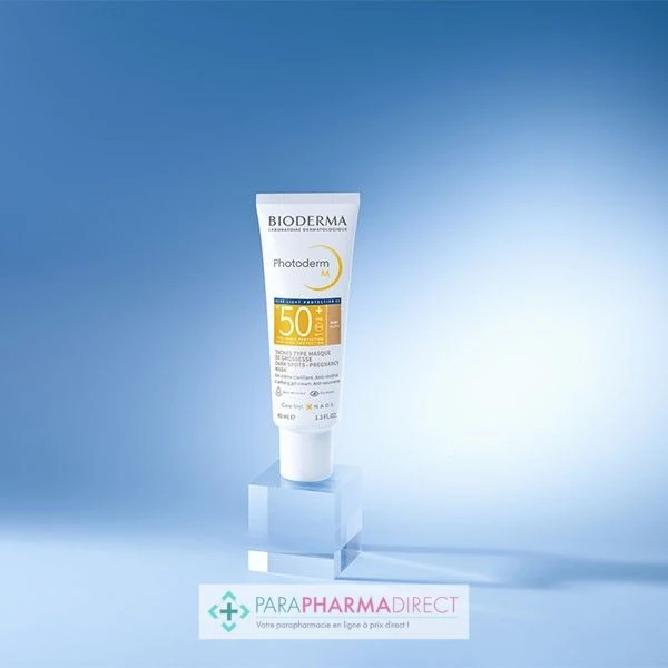 Bioderma Photoderm M SPF50+ - Teintée Dorée - Gel Crème Clarifiant Anti-Récidive - Taches Type Masque De Grossesse 40ml 5 Bioderma Photoderm M SPF50+ - Teintée Dorée - Gel Crème Clarifiant Anti-Récidive - Taches Type Masque De Grossesse 40ml – Image 5