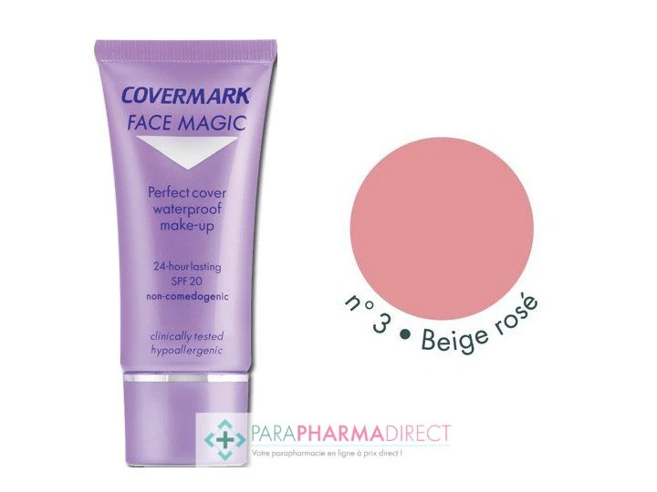 Covermark Face Magic Maquillage Camouflage Imperméable N°03 Pink Beige 30ml 1 Covermark Face Magic Maquillage Camouflage Imperméable N°03 Pink Beige 30ml