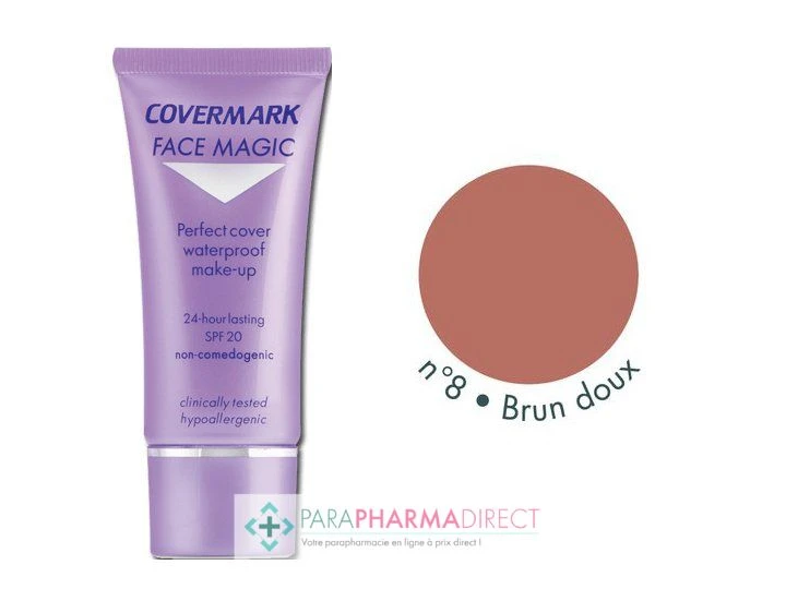 Covermark Face Magic Maquillage Camouflage Imperméable N°08 Soft Brown 30ml 1 Covermark Face Magic Maquillage Camouflage Imperméable N°08 Soft Brown 30ml