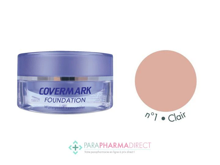 Covermark Foundation Fond De Teint Maquillage Camouflage Imperméable N°01 Clair 15ml 1 Covermark Foundation Fond De Teint Maquillage Camouflage Imperméable N°01 Clair 15ml