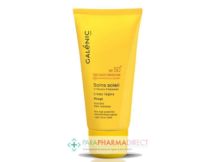 Galénic Soins Soleil Crème Légère Visage SPF50+ 40ml 1 Galénic Soins Soleil Crème Légère Visage SPF50+ 40ml