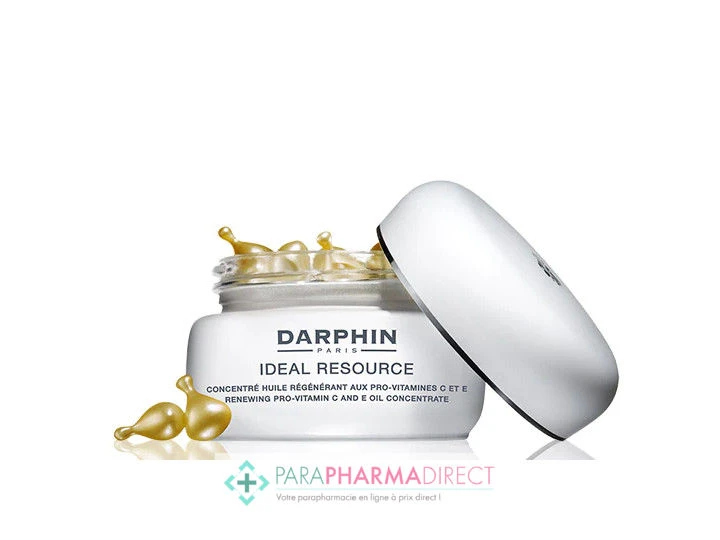 Darphin Ideal Resource Concentré Huile Régénérant Aux Pro-vitamines C Et E 60 Capsules Biodégradables 1 Darphin Ideal Resource Concentré Huile Régénérant Aux Pro-vitamines C Et E 60 Capsules Biodégradables