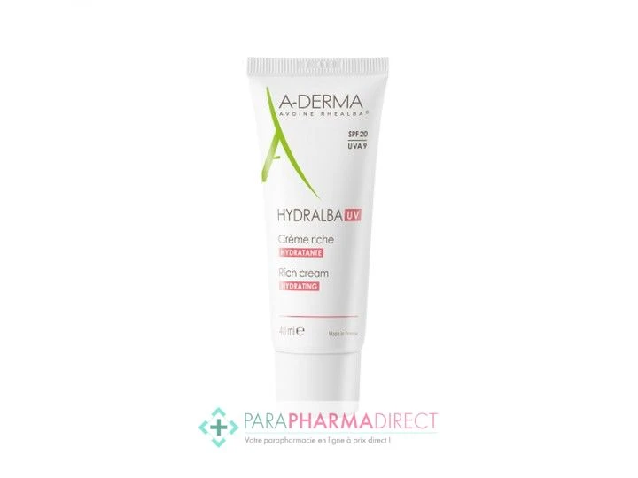 A Derma A-Derma Hydralba UV Crème Riche Hydratante 40ml 1 A Derma A-Derma Hydralba UV Crème Riche Hydratante 40ml