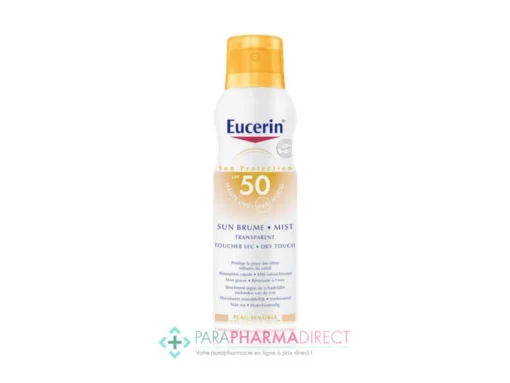 Eucerin Sun Protection Brume Rafraîchissante Transparente Toucher Sec SPF50 200ml -Mekup Skincare Magasin eucerin sun protection brume rafraichiss 1 eucerin protection corps 1 5b97b2faa4238
