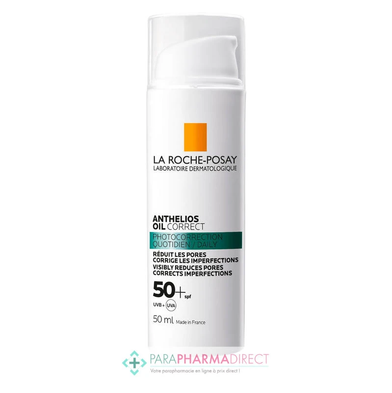 LA ROCHE-POSAY La Roche Posay Anthelios Oil Correct - SPF50+ - Photocorrection - Gel-Crème Quotidien 50ml 1 LA ROCHE-POSAY La Roche Posay Anthelios Oil Correct - SPF50+ - Photocorrection - Gel-Crème Quotidien 50ml