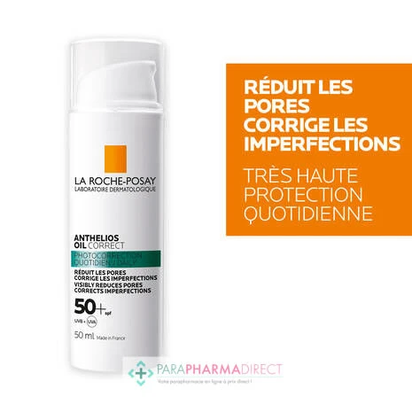 LA ROCHE-POSAY La Roche Posay Anthelios Oil Correct - SPF50+ - Photocorrection - Gel-Crème Quotidien 50ml 3 LA ROCHE-POSAY La Roche Posay Anthelios Oil Correct - SPF50+ - Photocorrection - Gel-Crème Quotidien 50ml – Image 3