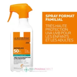 LA ROCHE-POSAY La Roche Posay Anthelios - SPF50+ - Spray Familial - Sans Parfum 300ml -Mekup Skincare Magasin la roche posay anthelios spf50 spray familial sans parfum 300ml la roche posay 3 64c384e48a177