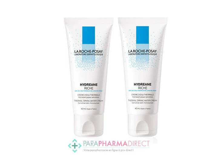 LA ROCHE-POSAY La Roche Posay Hydreane Crème Hydratante Riche 2x40ml 1 LA ROCHE-POSAY La Roche Posay Hydreane Crème Hydratante Riche 2x40ml