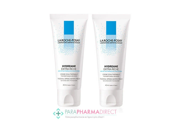 LA ROCHE-POSAY La Roche Posay Hydreane Crème Hydratante Extra Riche 2x40ml 1 LA ROCHE-POSAY La Roche Posay Hydreane Crème Hydratante Extra Riche 2x40ml