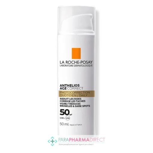 LA ROCHE-POSAY La Roche Posay Anthelios Age Correct - SPF50 - Photocorrection - Soin Quotidien 50ml -Mekup Skincare Magasin la roche posay solaire anthelios age correct tres haute protection spf50 avec pa la roche posay protection visage 1 64a577dcb0087