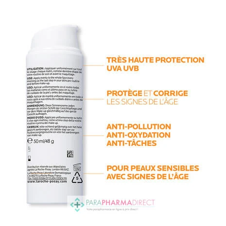 LA ROCHE-POSAY La Roche Posay Anthelios Age Correct - SPF50 - Photocorrection - Soin Quotidien 50ml 6 LA ROCHE-POSAY La Roche Posay Anthelios Age Correct - SPF50 - Photocorrection - Soin Quotidien 50ml – Image 6