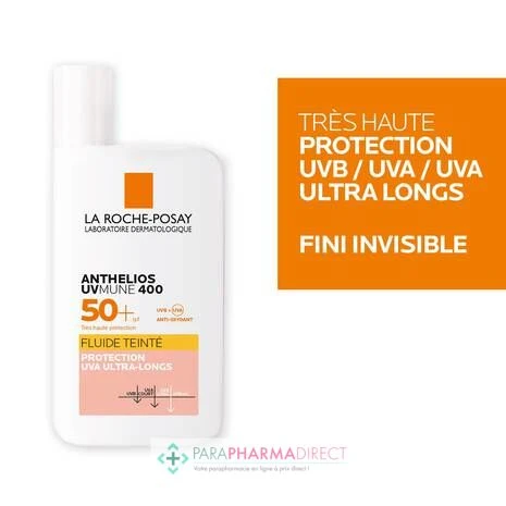 LA ROCHE-POSAY La Roche Posay Anthelios UVmune 400 - SPF50+ - Fluide Teinté 50ml 3 LA ROCHE-POSAY La Roche Posay Anthelios UVmune 400 - SPF50+ - Fluide Teinté 50ml – Image 3