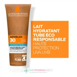 LA ROCHE-POSAY La Roche Posay Anthelios - SPF30 - Lait Hydratant - Sans Parfum 250ml -Mekup Skincare Magasin la roche posay solaire anthelios lait hydratant spf30 haute protection 250ml la roche posay protection corps 3 64c2486b3a4f6