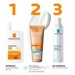 LA ROCHE-POSAY La Roche Posay Anthelios - SPF30 - Lait Hydratant - Sans Parfum 250ml -Mekup Skincare Magasin la roche posay solaire anthelios lait hydratant spf30 haute protection 250ml la roche posay protection corps 5 64c2486b67ddd