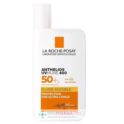 LA ROCHE-POSAY La Roche Posay Anthelios UVmune 400 - SPF50+ - Fluide Invisible - Avec Parfum 50ml -Mekup Skincare Magasin la roche posay solaire anthelios uvmune 400 fluide avec parfum la roche posay protection visage 1 64c24f39dfdfd