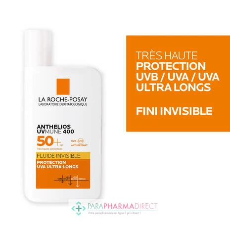 LA ROCHE-POSAY La Roche Posay Anthelios UVmune 400 - SPF50+ - Fluide Invisible - Avec Parfum 50ml 3 LA ROCHE-POSAY La Roche Posay Anthelios UVmune 400 - SPF50+ - Fluide Invisible - Avec Parfum 50ml – Image 3