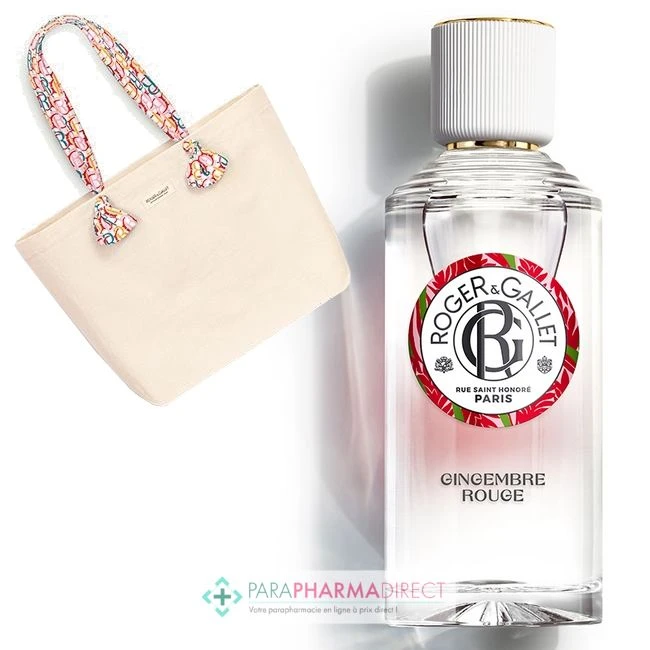 Roger & Gallet Gingembre Rouge - Eau Parfumée Bienfaisante 100 Ml + 1 TOTE BAG OFFERT 1 Roger & Gallet Gingembre Rouge - Eau Parfumée Bienfaisante 100 Ml + 1 TOTE BAG OFFERT