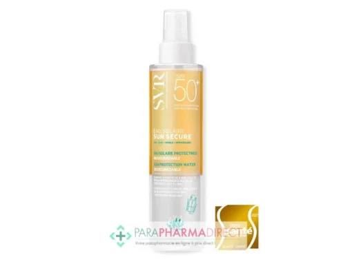 SVR Sun Secure SPF50+ Eau Solaire Protectrice Biodégradable 200ml -Mekup Skincare Magasin svr sun secure eau solaire protectrice biodegradable spf50 200ml svr protection visage 1 642d3505102b2
