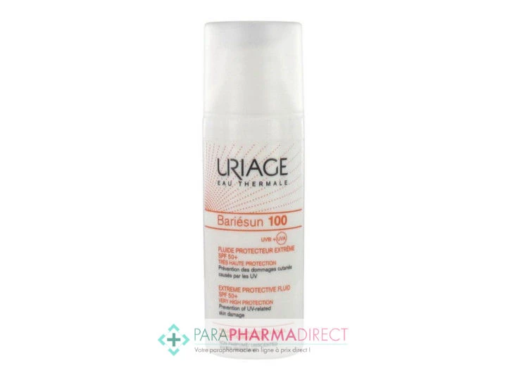 Uriage Bariésun 100 Fluide SPF50+ Très Haute Protection Solaire Protecteur Extrême 50ml 1 Uriage Bariésun 100 Fluide SPF50+ Très Haute Protection Solaire Protecteur Extrême 50ml