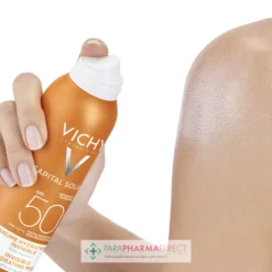 Vichy Capital Soleil SPF50 Brume Hydratante Invisible Très Haute Protection Solaire 200ml -Mekup Skincare Magasin vichy capital soleil brume hydratante in vichy protection corps 3 61e6a34822156