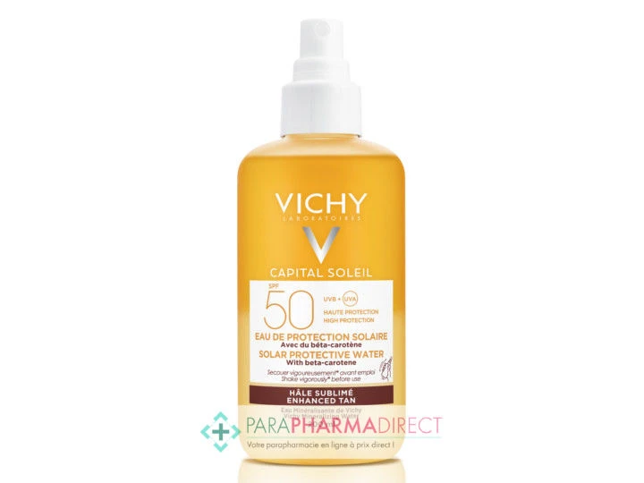 Vichy Capital Soleil SPF50 Eau De Protection Solaire Hâle Sublimé 200ml 1 Vichy Capital Soleil SPF50 Eau De Protection Solaire Hâle Sublimé 200ml
