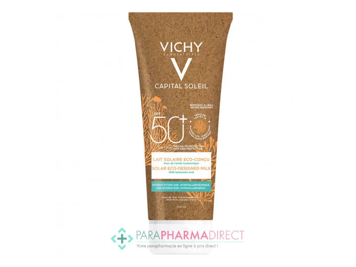 Vichy Capital Soleil SPF50+ Lait Solaire Très Haute Protection Eco-conçu Visage Et Corps 200ml 1 Vichy Capital Soleil SPF50+ Lait Solaire Très Haute Protection Eco-conçu Visage Et Corps 200ml