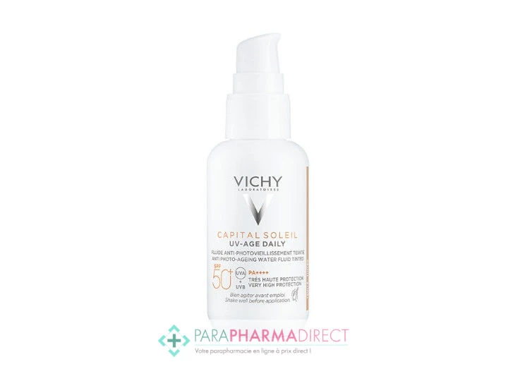 Vichy Capital Soleil SPF50+ UV-Age Daily Teintée Light Haute Protection UV Et Prévention Anti-âge 40ml 1 Vichy Capital Soleil SPF50+ UV-Age Daily Teintée Light Haute Protection UV Et Prévention Anti-âge 40ml