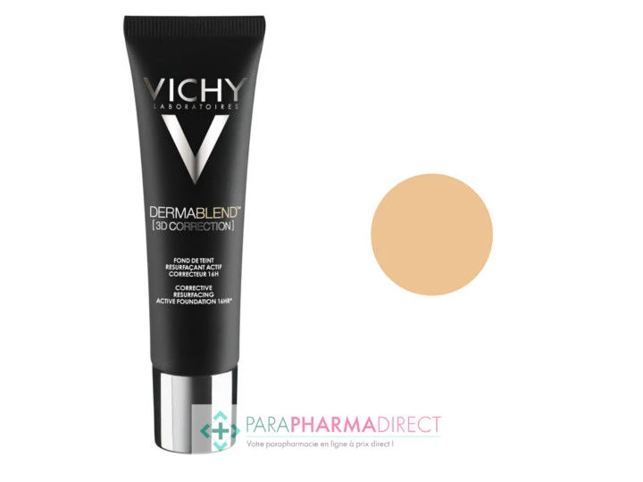 Vichy Dermablend 3D Correction Fond De Teint Resurfaçant Actif Correcteur 16h 15 Opal 30ml 2 Vichy Dermablend 3D Correction Fond De Teint Resurfaçant Actif Correcteur 16h 15 Opal 30ml – Image 2