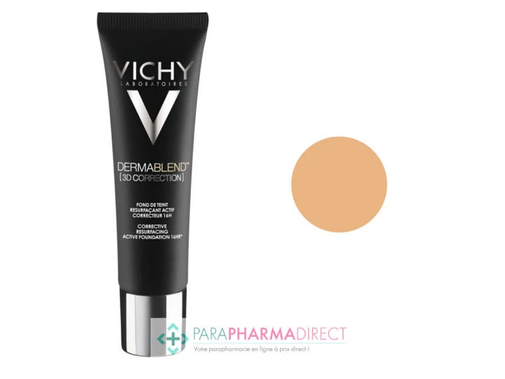 Vichy Dermablend 3D Correction Fond De Teint Resurfaçant Actif Correcteur 16h 25 Nude 30ml 2 Vichy Dermablend 3D Correction Fond De Teint Resurfaçant Actif Correcteur 16h 25 Nude 30ml – Image 2