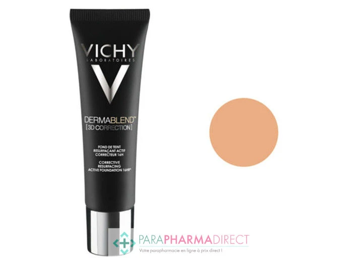 Vichy Dermablend 3D Correction Fond De Teint Resurfaçant Actif Correcteur 16h 35 Sand 30ml 2 Vichy Dermablend 3D Correction Fond De Teint Resurfaçant Actif Correcteur 16h 35 Sand 30ml – Image 2