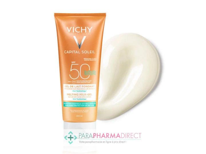 Vichy Capital Soleil SPF50 Gel De Lait Fondant 200ml 1 Vichy Capital Soleil SPF50 Gel De Lait Fondant 200ml