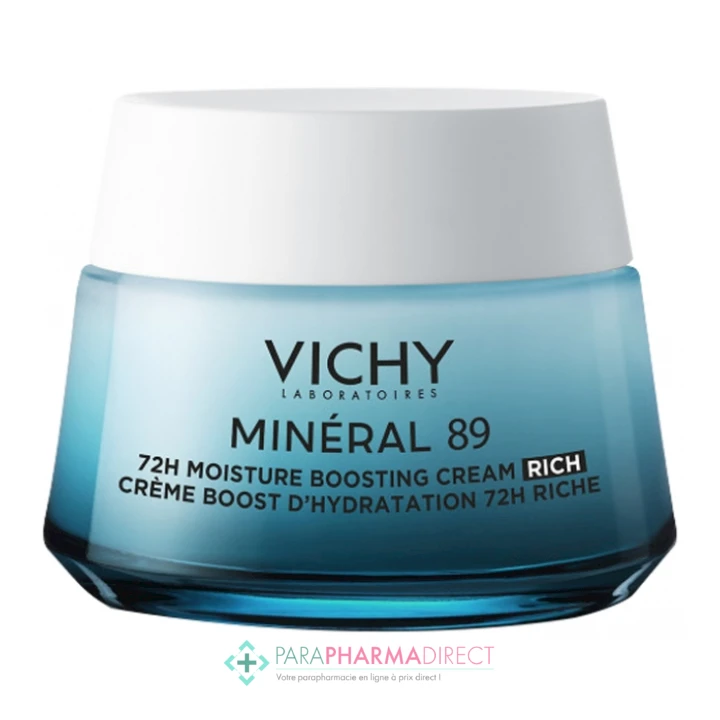 Vichy Minéral 89 Crème Boost Hydratation Texture Riche 50ml 1 Vichy Minéral 89 Crème Boost Hydratation Texture Riche 50ml