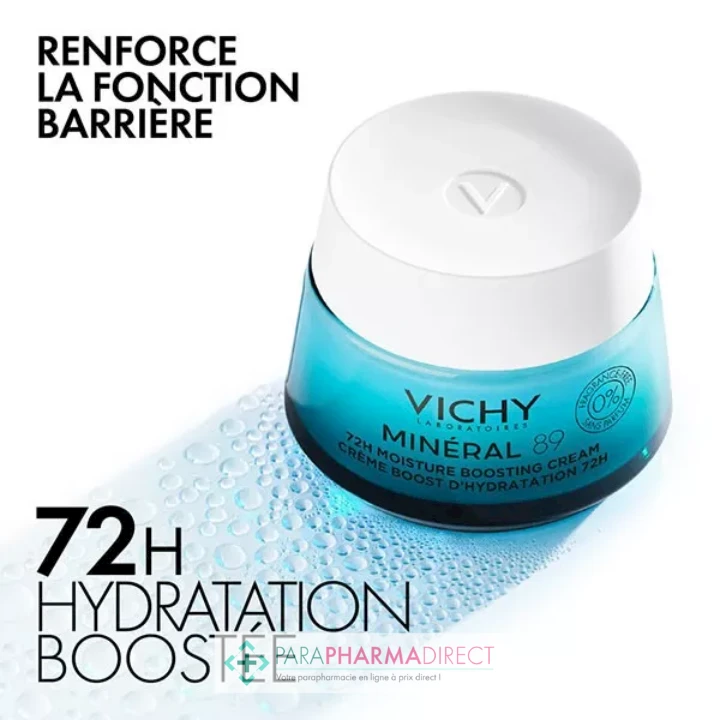 Vichy Minéral 89 Crème Boost Hydratation Texture Riche 50ml 2 Vichy Minéral 89 Crème Boost Hydratation Texture Riche 50ml – Image 2