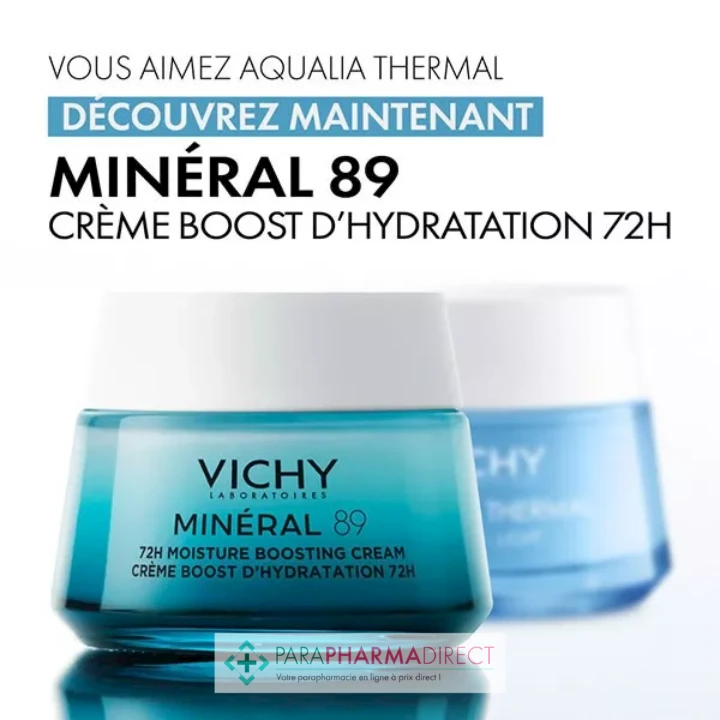 Vichy Minéral 89 Crème Boost Hydratation Texture Riche 50ml 3 Vichy Minéral 89 Crème Boost Hydratation Texture Riche 50ml – Image 3