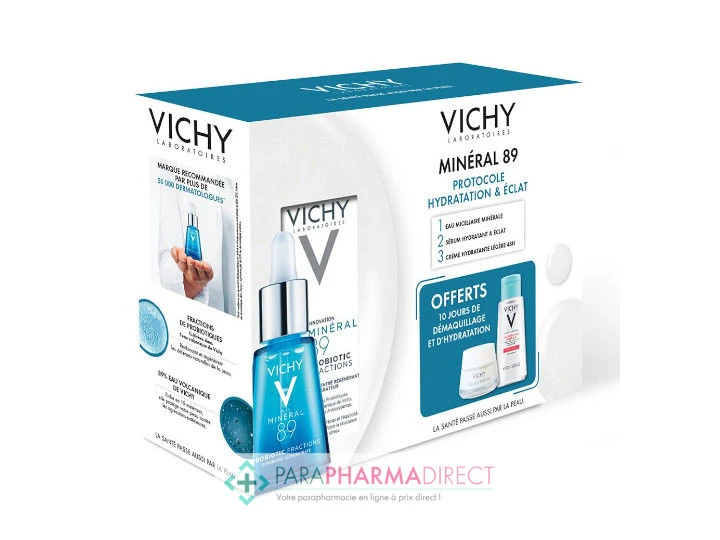 Vichy Mineral 89 Probiotic Fractions Soin Régénérant Réparateur 30ml + Démaquillant 3en1 100ml + Aqualia Légère 15ml OFFERT Coffret 1 Vichy Mineral 89 Probiotic Fractions Soin Régénérant Réparateur 30ml + Démaquillant 3en1 100ml + Aqualia Légère 15ml OFFERT Coffret