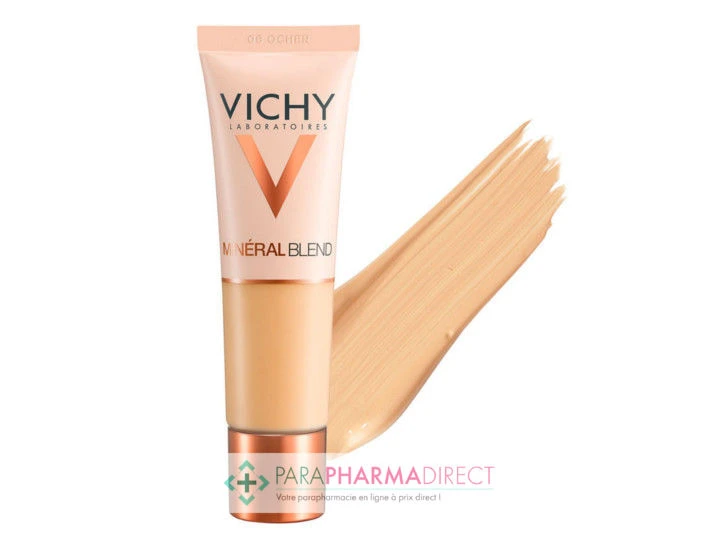 Vichy MineralBlend Fond De Teint Hydratant Teint Frais Tenue 16H Teinte 06 Ocher 30ml 1 Vichy MineralBlend Fond De Teint Hydratant Teint Frais Tenue 16H Teinte 06 Ocher 30ml