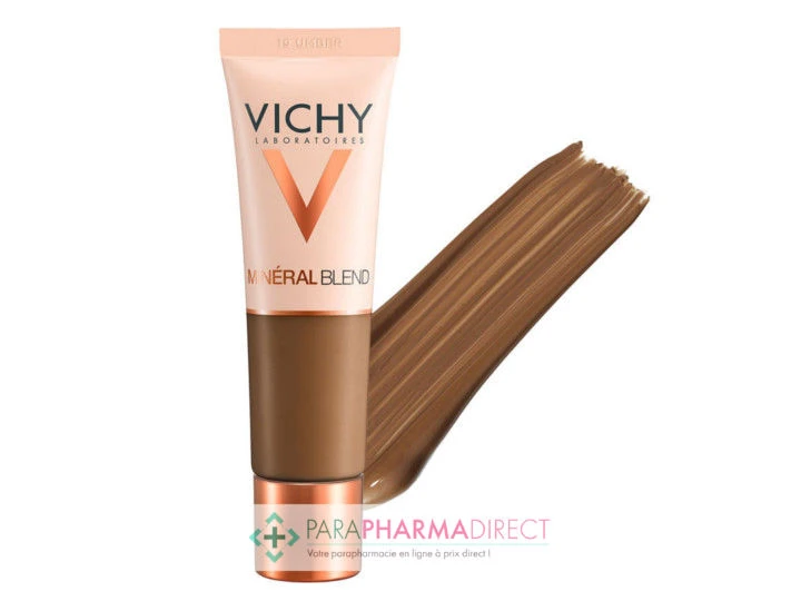 Vichy MineralBlend Fond De Teint Hydratant Teint Frais Tenue 16H Teinte 19 Umber 30ml 1 Vichy MineralBlend Fond De Teint Hydratant Teint Frais Tenue 16H Teinte 19 Umber 30ml